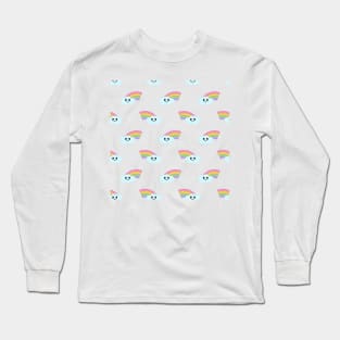 Kawaii Cute Rainbow Pattern Long Sleeve T-Shirt